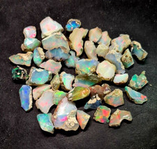 100 Cts Cut Grade Ethiopian Welo Opal Raw Lot AAA Grade Large Size Opal Rough