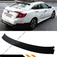 For 2016-2021 Honda Civic 4dr Sedan Painted Black Rear Window Roof Spoiler Visor