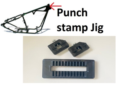 Headstock Vin Jig Number Letter Punch Guide 13mm Kawasaki Yamaha KTM BMW Suzuki