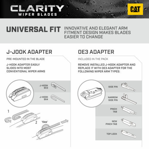 CAT Clarity Premium Performance All-Season Replacement Windshield Wiper Blade... - Bild 5 von 10