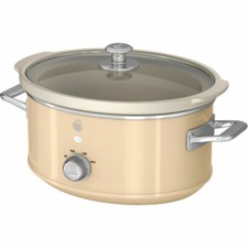 Image of Swan Retro 3.5 L Slowcooker with Removable Ceramic Pot - Cream (SF17021CN)