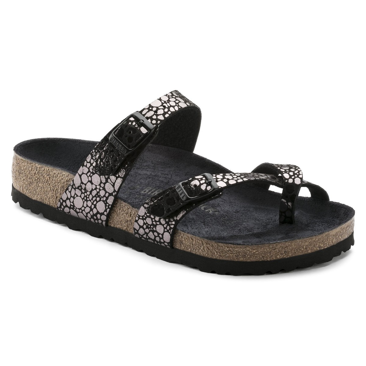 Birkenstock Birko Flor MAYARI Metallic Stones Black BNIB