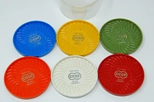 Vintage Best Deal in the Country Coop Co-Op Colorful Coasters Ritepoint USA