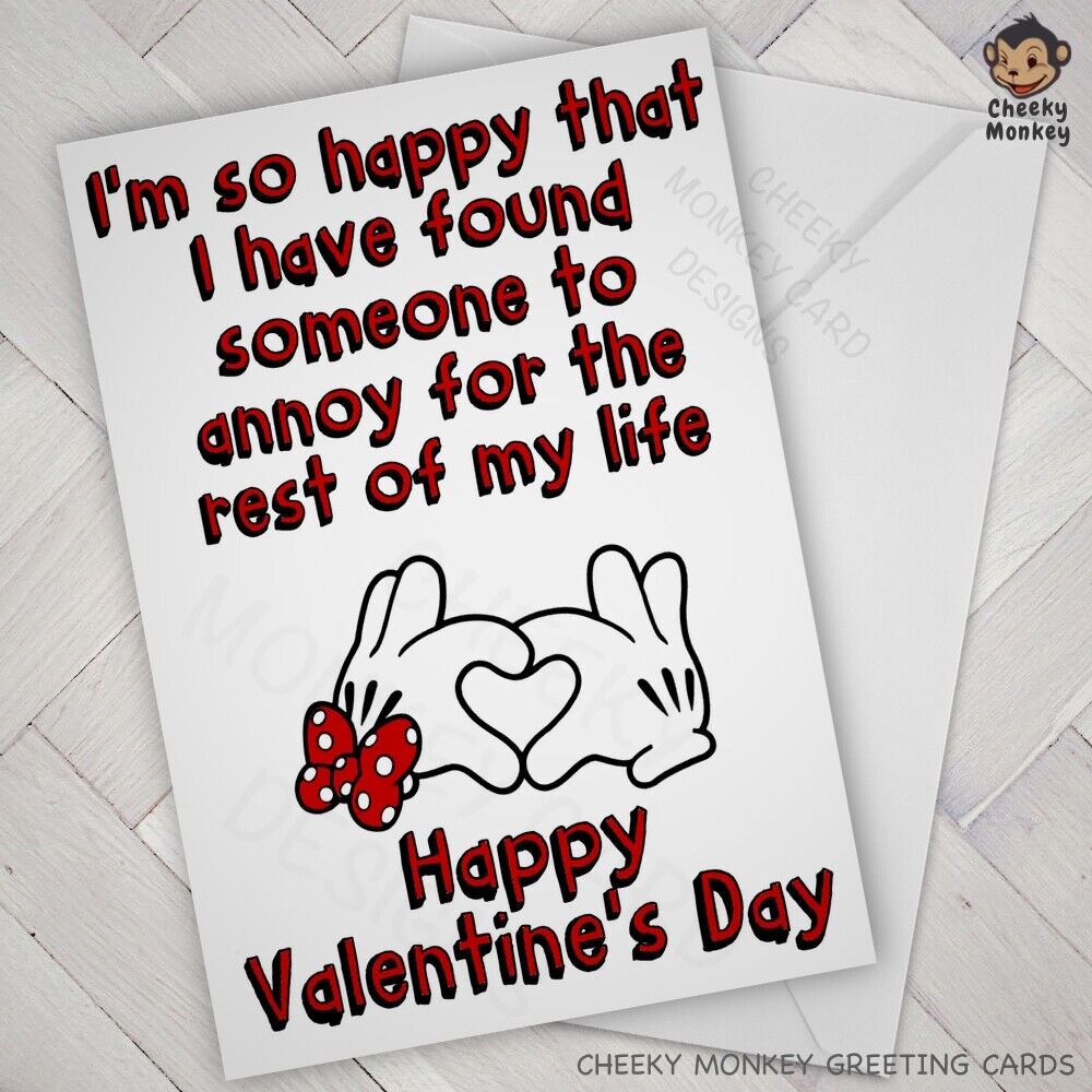 Funny Valentine Card Boyfriend Husband Girlfriend Wife Partner Fiancé Rude annoy | eBay Funny Valentine Card Boyfriend Husband Girlfriend Wife Partner Fiancé Rude annoy | eBay