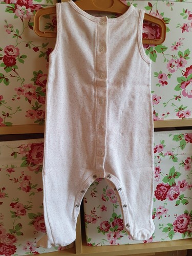 Petit Bateau hübsches Strampler Set Baumwolle mit Jacke u Volants 67 6M 62 68 - Bild 5 von 6