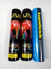 Vivii & Lumistick 8'' Glow Bracelets 300pc Total 3 New Tubes Of 100ea.