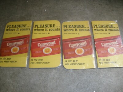 Lot of 4 Vintage Conwood Chewing Tobacco Memo Pads (D8)