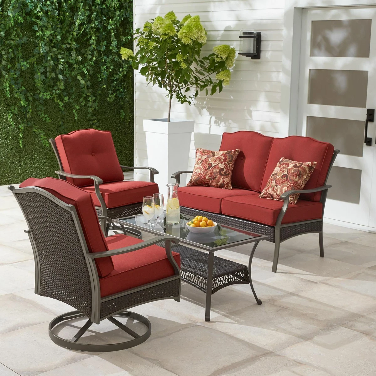 4 piece outdoor cushion set sale