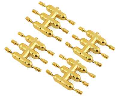 DS Racing Drift Element Scale Lug Nuts (Gold chrome) (24) (Short) DSCDEN1GC