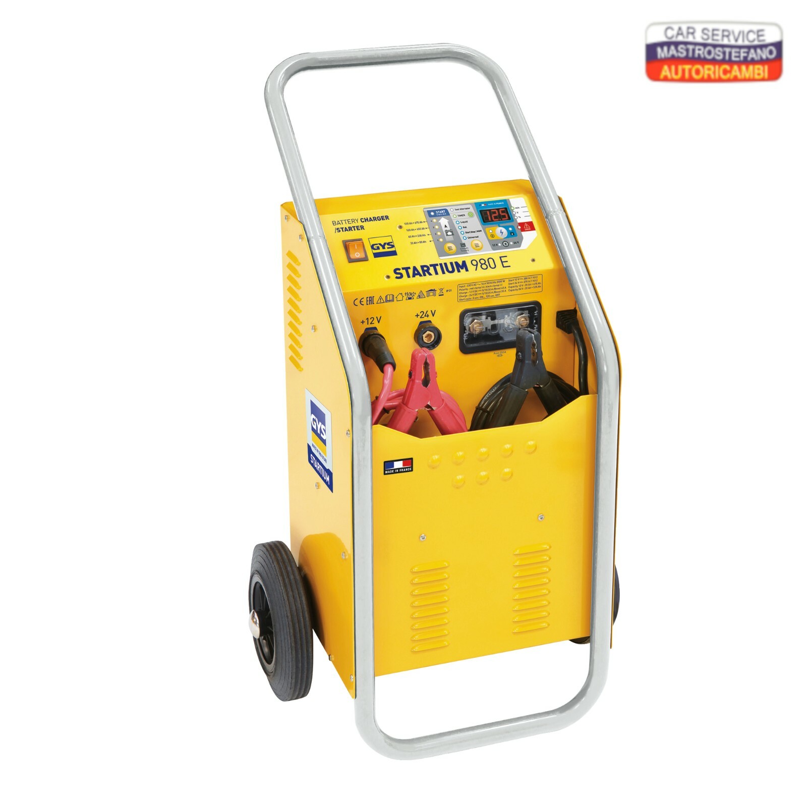 GYS STARTIUM 980E Automatico 12-24v Caricabatteria dispositivo di avvio 230v