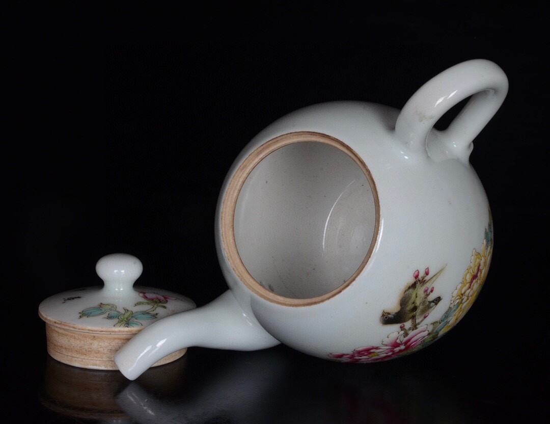 7.2“ Old Chinese The Republic of China Flower and bird patterns