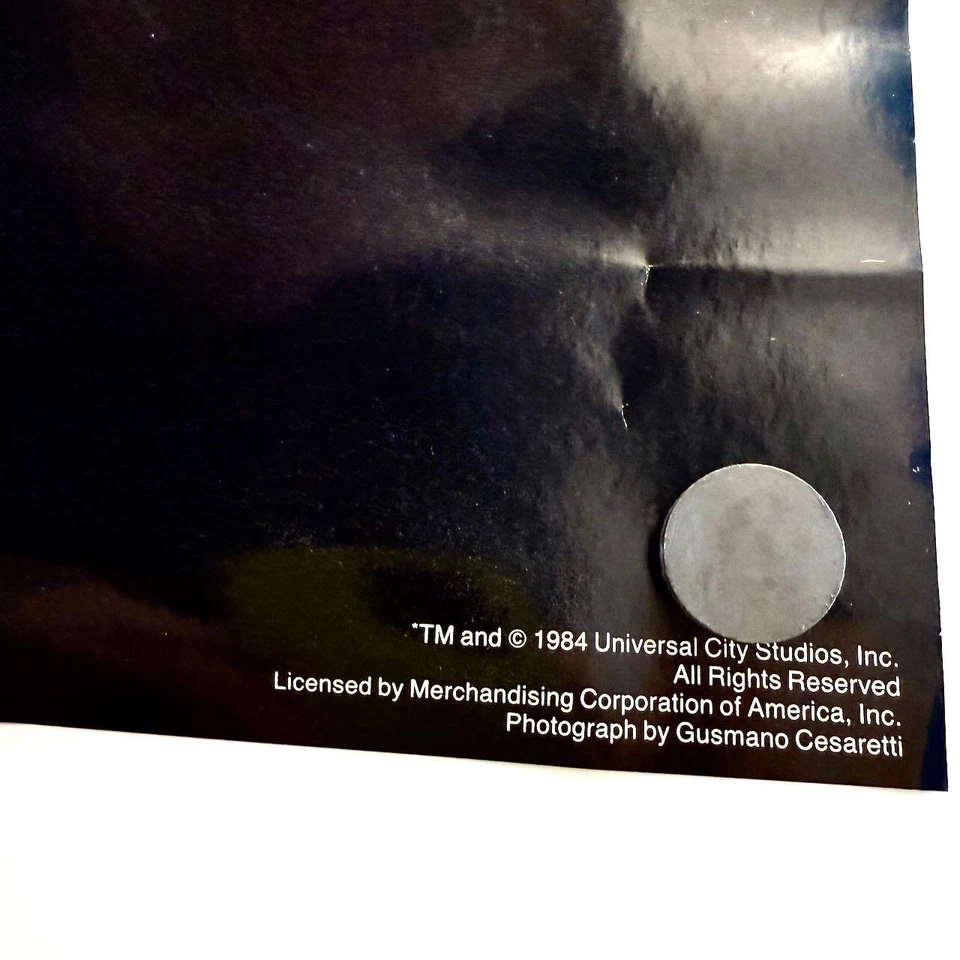 VTG 1984 DON JOHNSON Miami Vice Poster 80s Kevin Costner Cigarette RARE - image 4 of 4