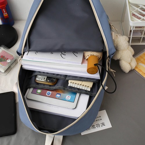 5 Pcs Set Kawaii Girls Backpack For Student School Bag Teenager Girls Schoolbag - Picture 22 of 35