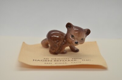 Vintage Hagen Renaker Walking Bear Cub San Dimas California