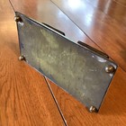 Arts And Crafts brass double inkwell Pen holder Bradley And Hubbard — photo 6