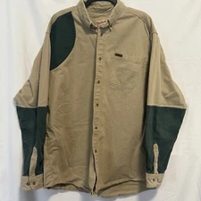 VTG Woolrich Rugged Button Down Shirt Hunting Outdoors Mens 2XLT Quilted