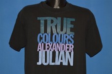 vintage 90s TRUE COLOURS ALEXANDER JULIAN DESIGNER ST. LOUIS FALL 1994 t-shirt L