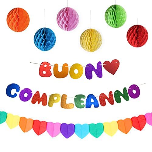 Striscioni Buon Compleanno Festone Buon Compleanno Banner Bandiera (U2y)