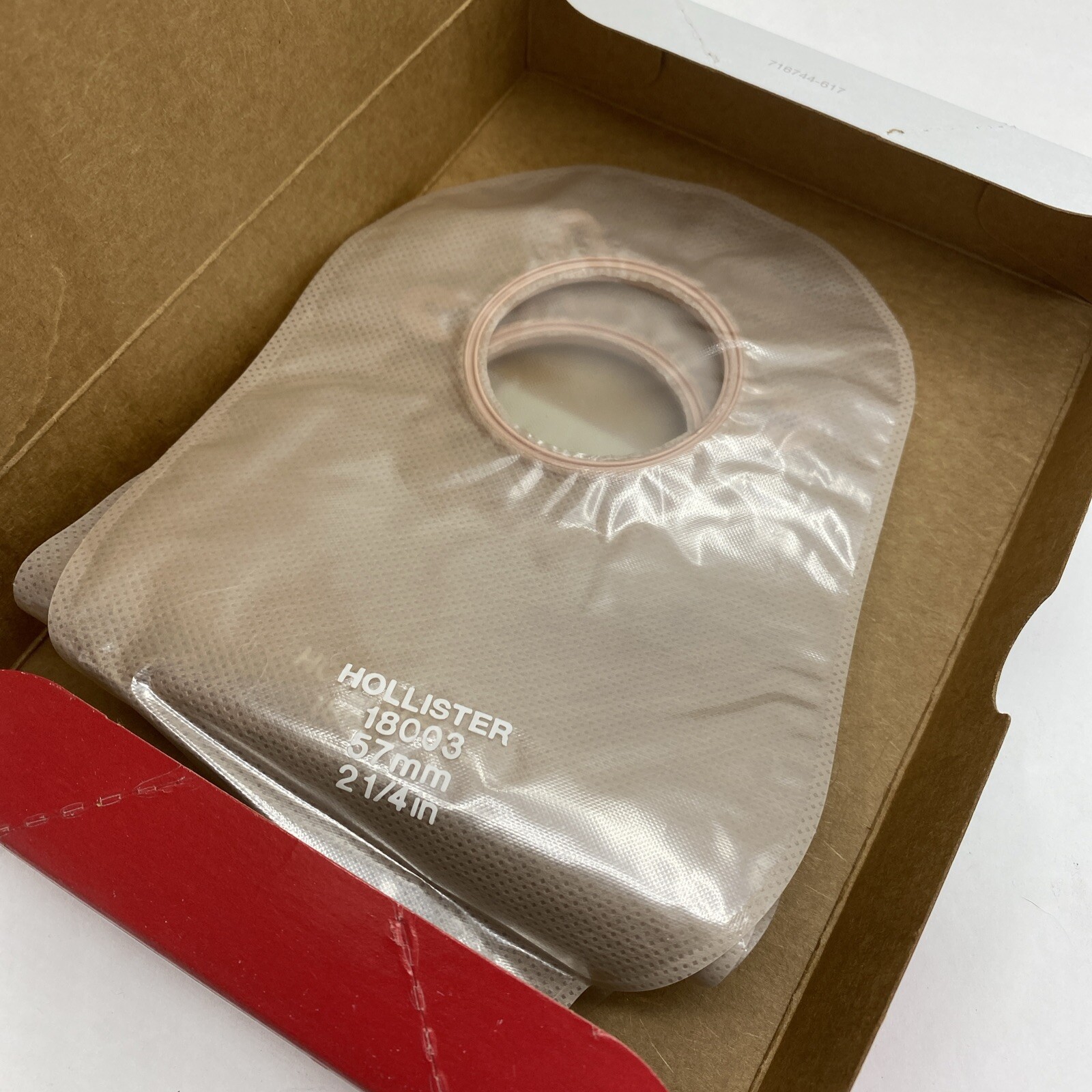 3 Hollister 18003 New Image 2 Piece Drainable Ostomy Pouch 2 1/4" Clear