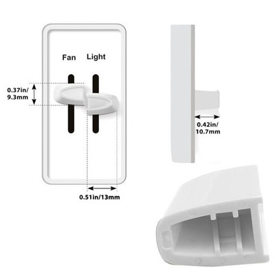 Dimmer Ersatzknöpfe kompatibel für Lüfter und Lichtsteuerung vier Stück Set