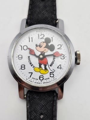 Bradley Mickey Mouse 1970s Watch Walt Disney Productions, Swiss