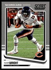 2018 Score Scorecard Kendall Wright Chicago Bears #58