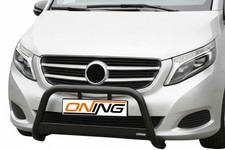 Frontbügel Edelstahl SCHWARZ für Mercedes V-Klasse W447 Bj. 2014 - 2019 Ø63mm