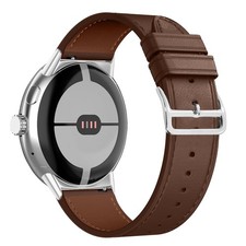 Cuir Bracelet pour Google Pixel Watch 5 41 mm/4 41 mm/3 41 mm Brun