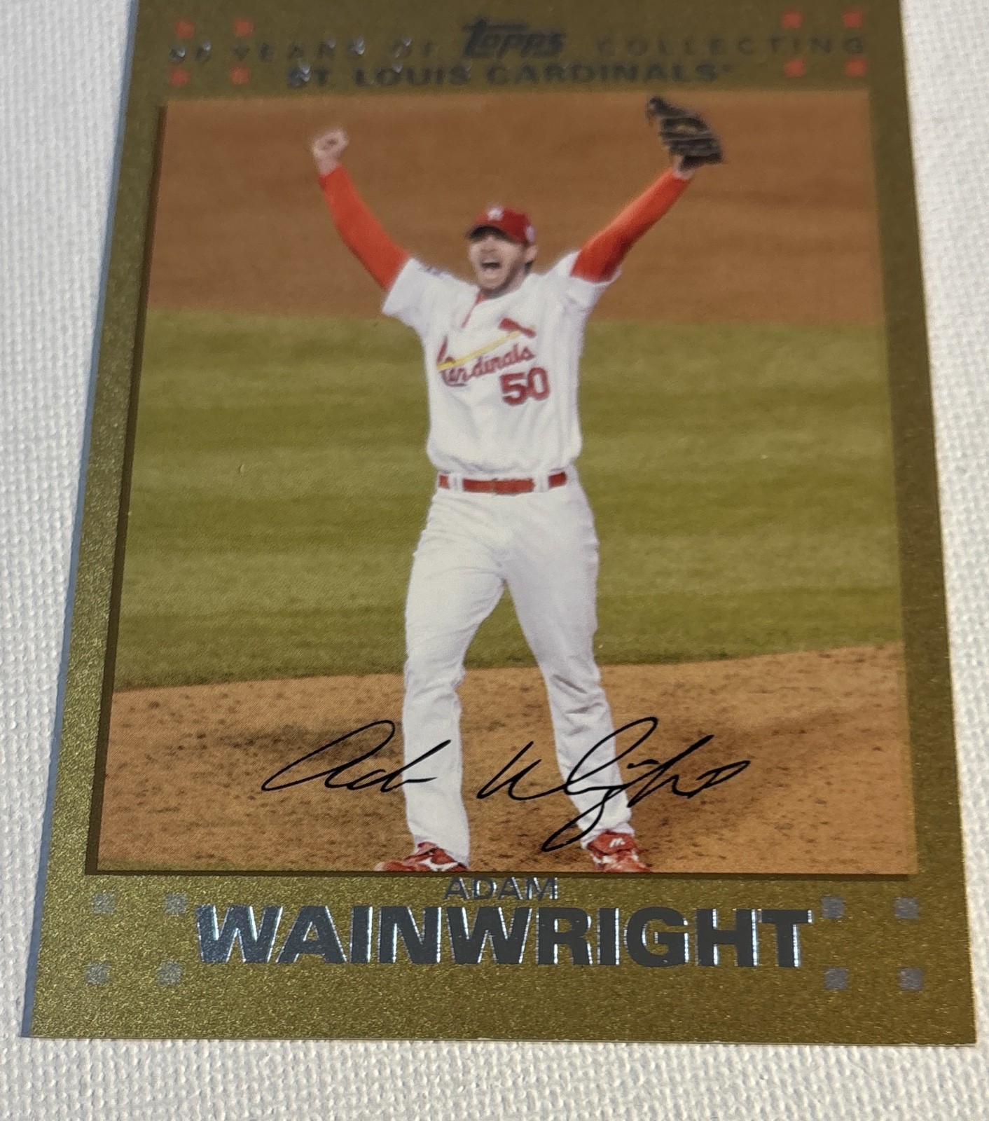 2007 Topps Updates & Highlights - Adam Wainwright #UH79 Gold /2007