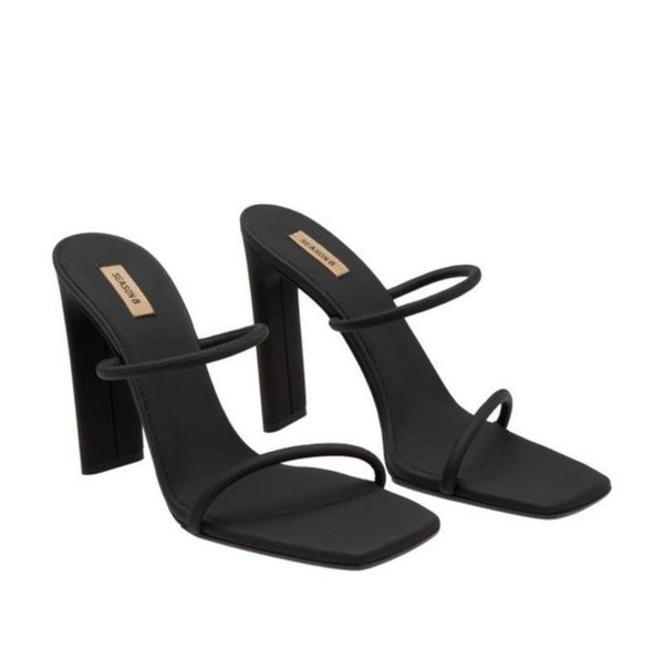 Women YEEZY Mules Black 39