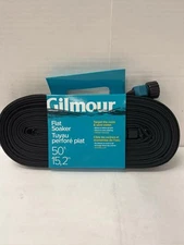 Gilmour Flat Weeper Soaker Hose 50 feet Black