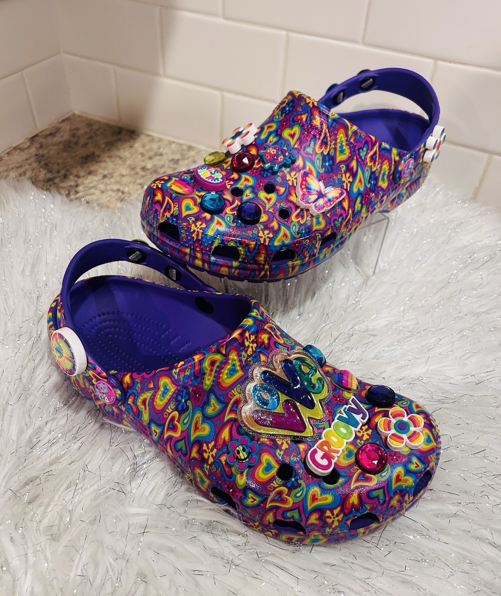 Crocs Lisa Frank Purple Neon Women's Size 9 Men's 7 | eBay