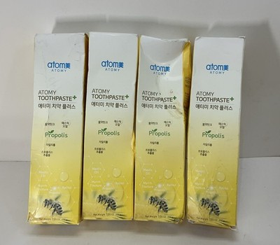 4 Atomy Toothpaste Natural Oral Care with Propolis & Green Tea Extract 7.05oz ea