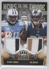 2014 Panini Crown Royale Prime 38/99 Bishop Sankey Tre Mason #HTC-SM 0f8