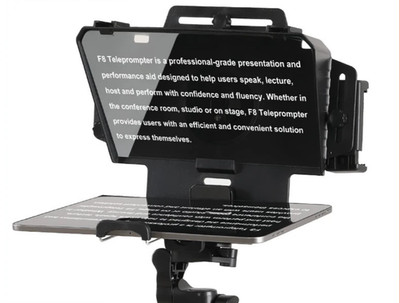 Tragbarer Teleprompter Tablet Laptop Smartphone Kamera Bluetooth Live Streaming