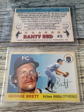Banty Red George Brett cards (2) up for auction VERY NICE CARDS!!!
