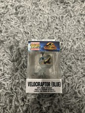 POCKET POP! KEYCHAIN - JURASSIC WORLD DOMINION - VELOCIRAPTOR (BLUE) - BNIB.