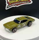 Vintage Hot Wheels Redline Olds 443 Mitary Staff Car-  Fair Condition, Bad Glass