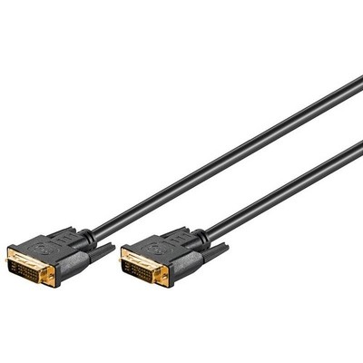 DVI-I Dual Link Kabel 2m Schwarz - DVI zu DVI Verbindung