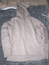 Carhartt Rain Defender Hoodie Light Pink Relaxed Fit Pullover Women  s Small