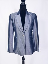 Brand New With Tag Tahari Wool Blend Single Breasted Blazer Size 4