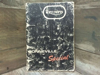 Triumph Owner's Handbook for Bonneville 750 Unit Construction Twin Special Part