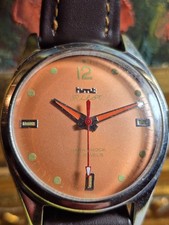 1 X Watch Mecanical / HMT Orange ( Lot.129W Pilot HMT Made in Japan Working)