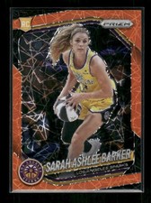 Sarah Ashlee Barker - 2025 Prizm WNBA - Orange Velocity - Rookie