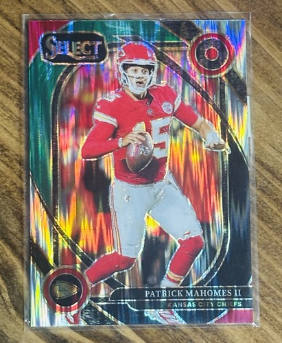 2024 Panini Select - Club Level - Patrick Mahomes #223 Red & Green Shock Prizm