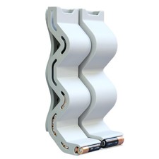 AA AAA Battery Chute Combo, Wall-Mounted Battery Organizer Dispenser No...