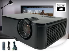 DLP Projector for Home Entertainment & Big Screen Fun 4800 Lumens 2160p w/Remote