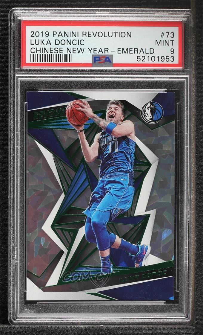 2019 Panini Revolution Chinese New Year Emerald 38/88 Luka Doncic PSA 9 MINT n1u
