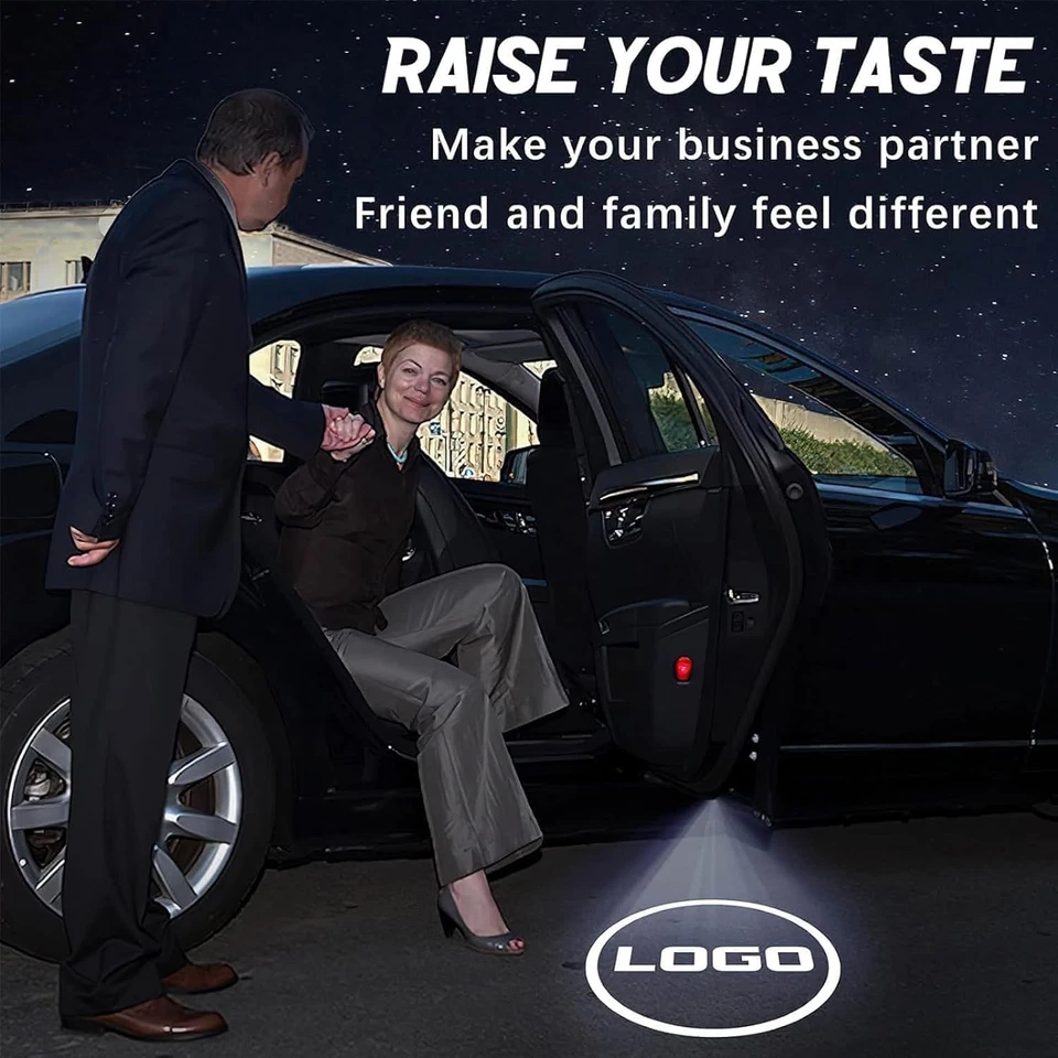 2x Luz de charco proyector láser LED para automóvil para MB A/B/C/E-Class GLA GLB GLC GLE GLS Foto 4 de 4