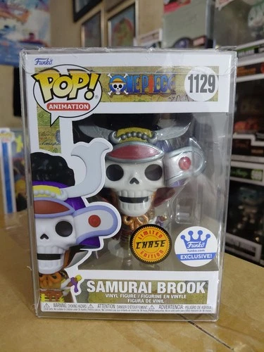 Funko Pop! One Piece Samurai Brook Chase 1129 FunkoShop Exclusive With Protector